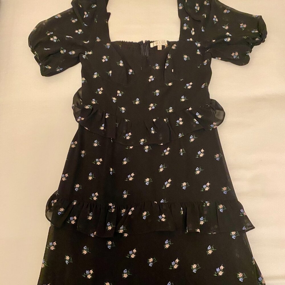 WAYF Cici Bustier Tiered Maxi Dress (worn once)